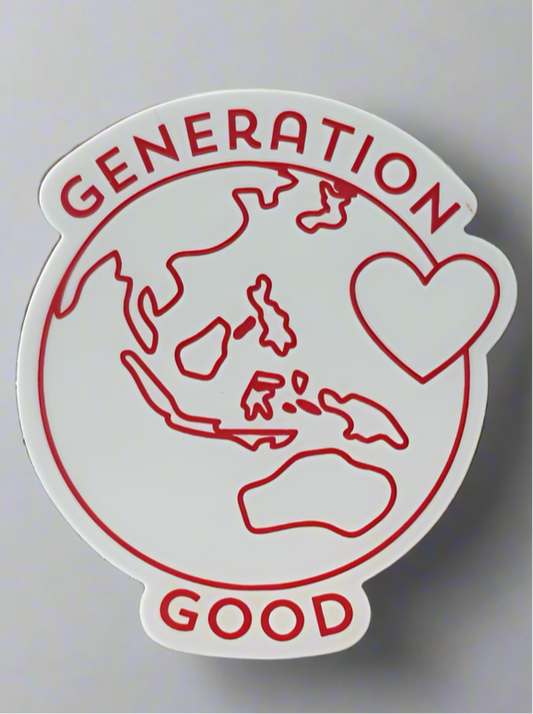 Generation Good Logo Sticker - Red