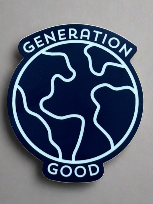 Generation Good Logo Sticker - Blue